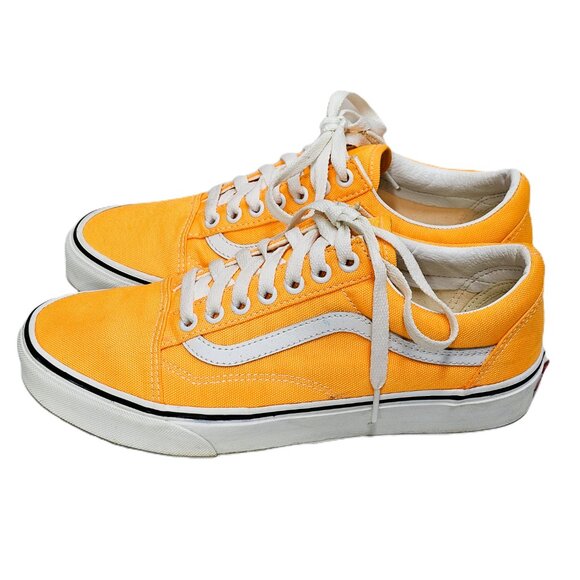 🍊 Vans Neon Orange Old Skool Sneakers – Unique Color, Clean & Classic, W9/M7.5 - Picture 6 of 12